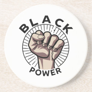 Dessous De Verre En Grès Afrocentrique Black Power