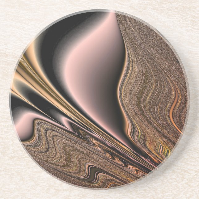 Dessous De Verre En Grès Agate cuivre (Devant)