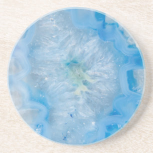Dessous De Verre En Grès Agate de cristal de bleus layette