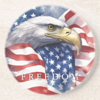 Aigle de la liberté du drapeau américain Motivatio
