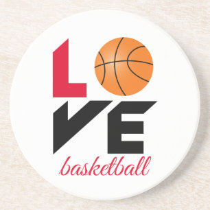 Dessous De Verre En Grès Aimer le basket-ball
