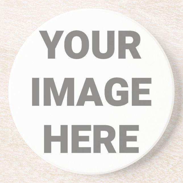 Dessous De Verre En Grès Ajoutez Votre Propre Conception Photo Personnalisé (Devant)