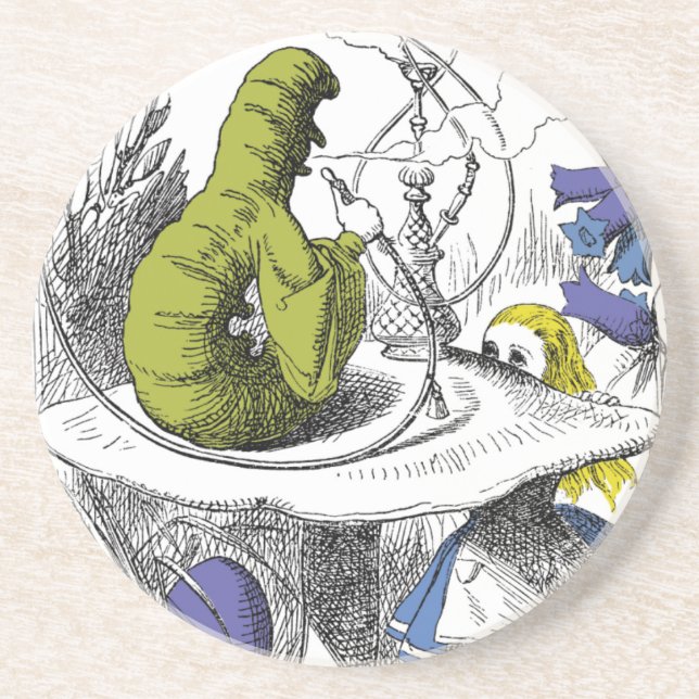 Dessous De Verre En Grès Alice au pays des merveilles (Devant)