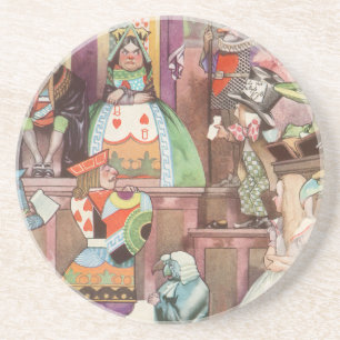 Dessous De Verre En Grès Alice au Pays des Merveilles vintage, Reine de Cœu