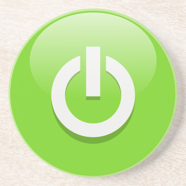 Dessous De Verre En Grès Allumer (Devant)