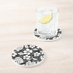 DESSOUS DE VERRE EN GRÈS ALOHA VENDREDI (NOIR)