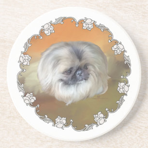 Dessous De Verre En Grès Ambre profonde