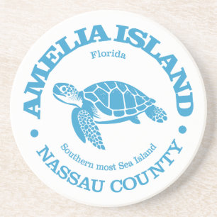 Dessous De Verre En Grès Amelia Island (tortue de mer)