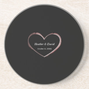 Dessous De Verre En Grès Amour Coeur Attractif Charming Mariage