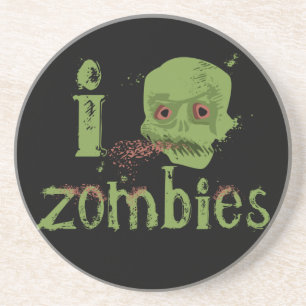 Dessous De Verre En Grès Amour de zombi
