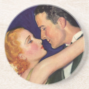 Dessous De Verre En Grès Amour et romance vintage, films rétro d'Hollywood