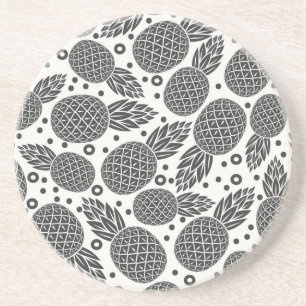 Dessous De Verre En Grès Ananas monochrome