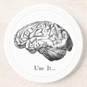 Dessous De Verre En Grès Anatomie de cerveau - employez-la