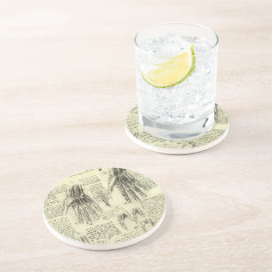 Dessous De Verre En Grès Anatomie de la main humaine par Léonard de Vinci