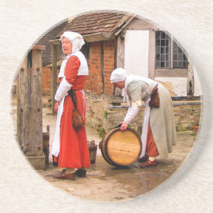DESSOUS DE VERRE EN GRÈS ANCIENNE ANGLETERRE