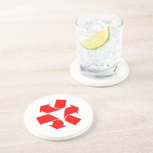 Dessous De Verre En Grès Annuler le recyclage du symbole