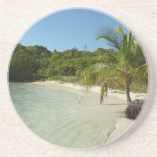 Dessous De Verre En Grès Antiguan Beach Beautiful Tropical Landscape