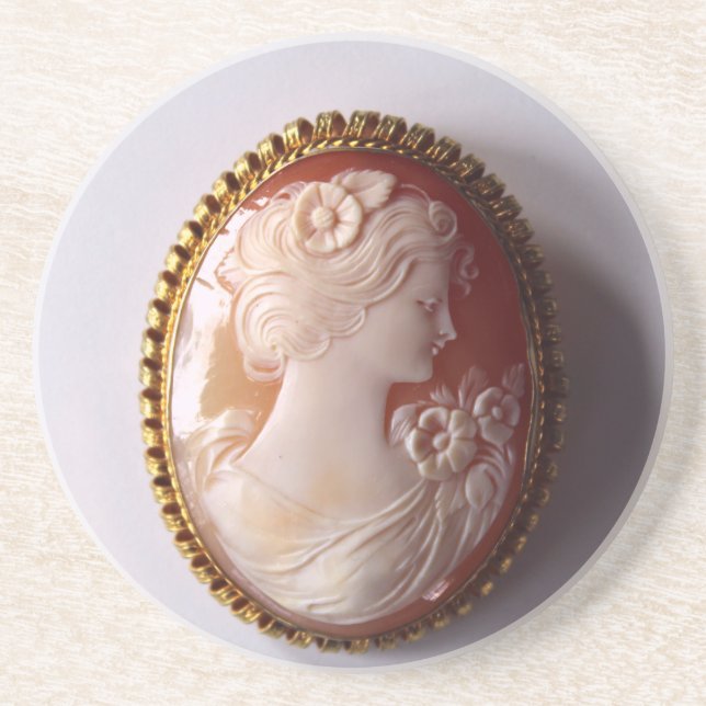 Dessous De Verre En Grès Antique Cameo (Devant)