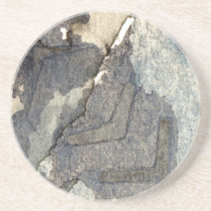 Dessous De Verre En Grès aquarelle gris-bleue 2 d'arrière - plan