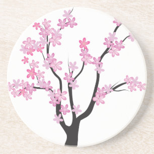 Dessous De Verre En Grès Arbre à fleurs de prune