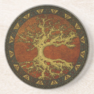 Dessous De Verre En Grès Arbre ancien de vie