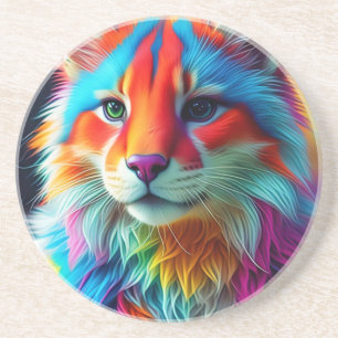 Dessous De Verre En Grès Arc-en-ciel Cat-68587