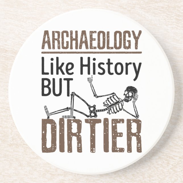 Dessous De Verre En Grès Archéologie Comme Histoire Mais Dirtier (Devant)