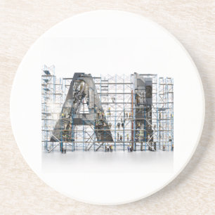 Dessous De Verre En Grès Architecture de caractères industriels Art