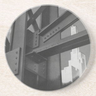 Dessous De Verre En Grès Architecture de gratte-ciel de construction en aci