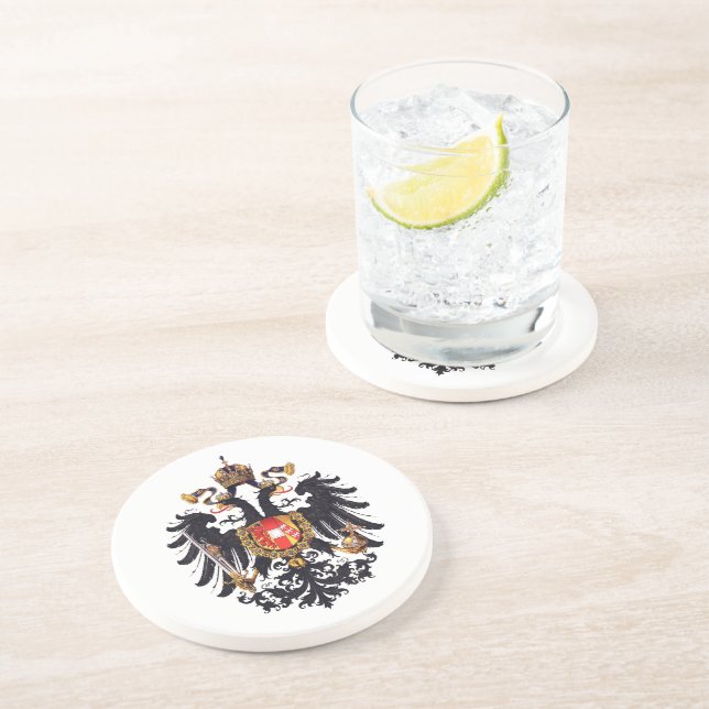 Dessous De Verre En Grès Armoiries de l'Empire autrichien (Côté)