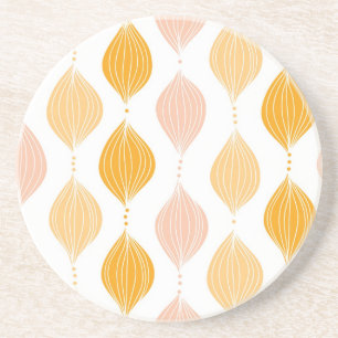 Dessous De Verre En Grès arrière - plan Abstrait de motif d'or