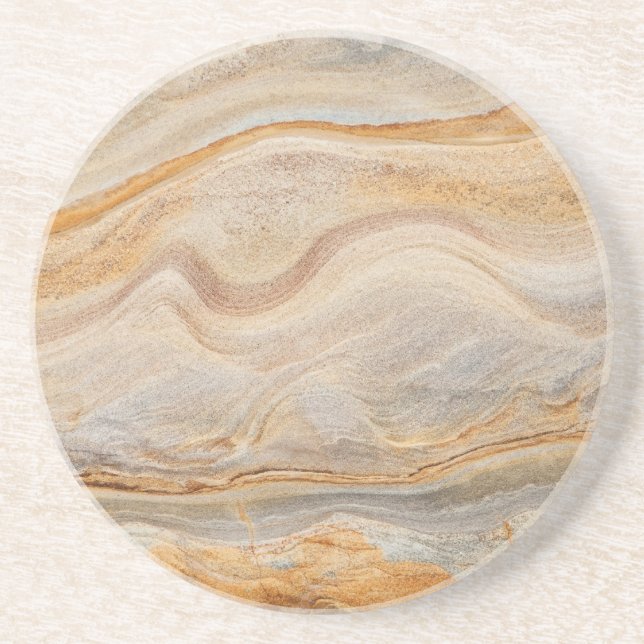 Dessous De Verre En Grès Arrière - plan de grès - sable, roche en pierre (Devant)