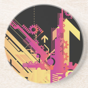 Dessous De Verre En Grès Arrière - plan tramé technique 7