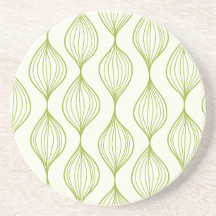 Dessous De Verre En Grès Arrière - plan vertical vert de motif d'ogee