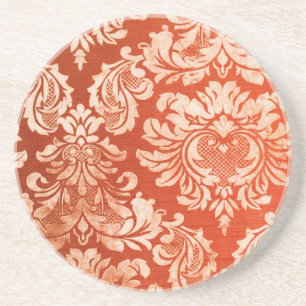 Dessous De Verre En Grès Arrière - plan vintage floral de papier peint