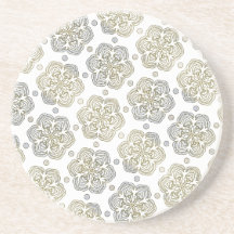 Arrondi Motif Fleur Rétro