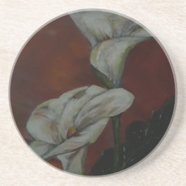 Dessous De Verre En Grès Arum Lilies 2