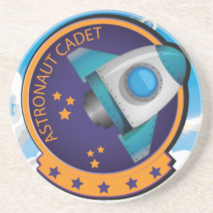 Dessous De Verre En Grès Astronaut Cadet Badge