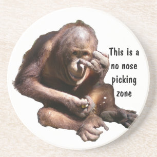 Dessous De Verre En Grès Aucune zone de cueillette de nez