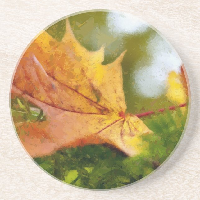 Dessous De Verre En Grès Automne (Devant)