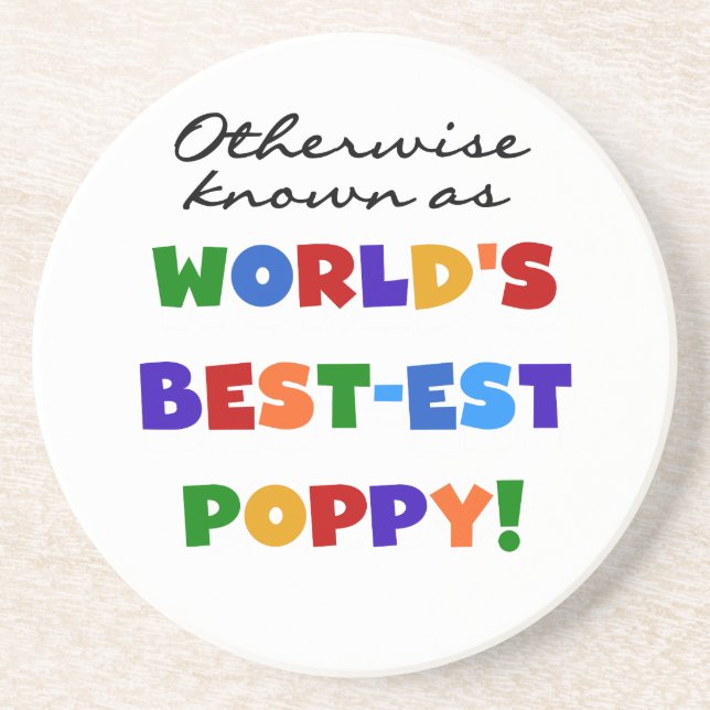 Dessous De Verre En Grès Autres Meilleurs Tshirts et cadeaux Poppy (Devant)