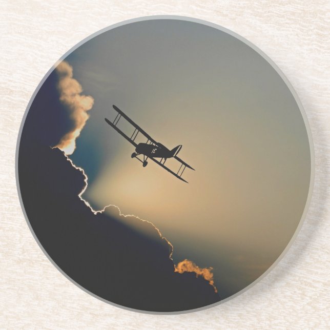 Dessous De Verre En Grès avions (Devant)