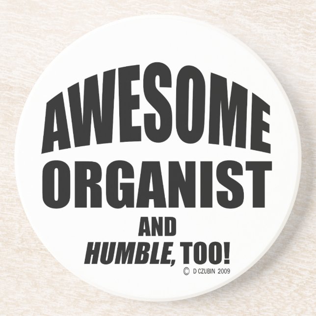 Dessous De Verre En Grès Awesome Organist (Devant)