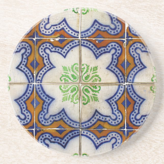 Dessous De Verre En Grès Azulejos (Devant)