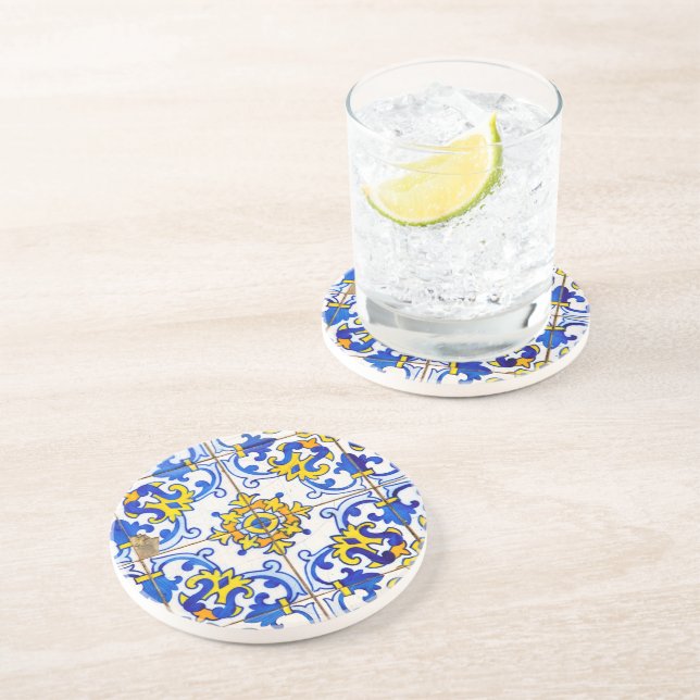 Dessous De Verre En Grès azulejos Carreaux céramiques (Côté)