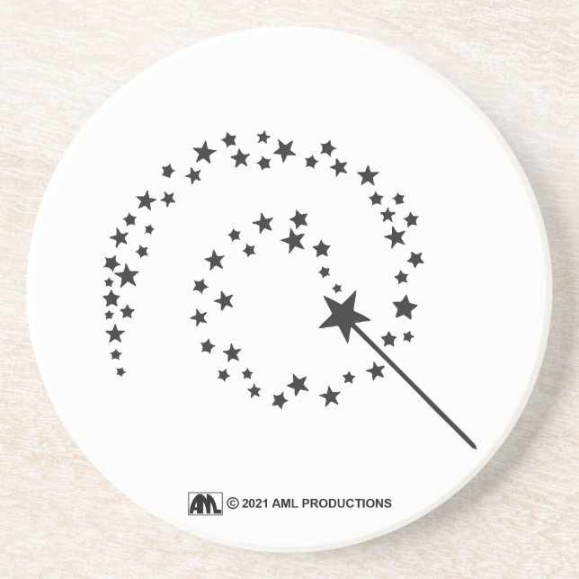 Dessous De Verre En Grès Baguette Poussière Pixie SPARKLE (Devant)