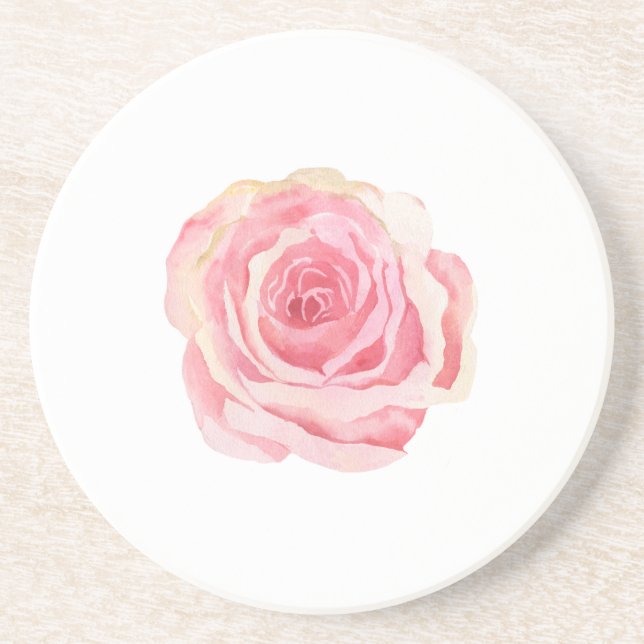 Dessous De Verre En Grès Baiser d'une rose (Devant)