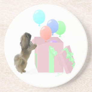 Dessous De Verre En Grès Ballons pour la célébration des Pékinois