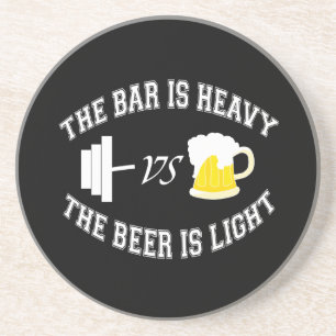 Dessous De Verre En Grès Barbell vs bière