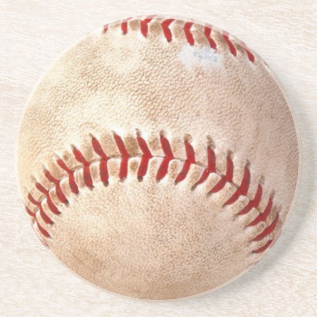 Dessous De Verre En Grès Baseball (Devant)